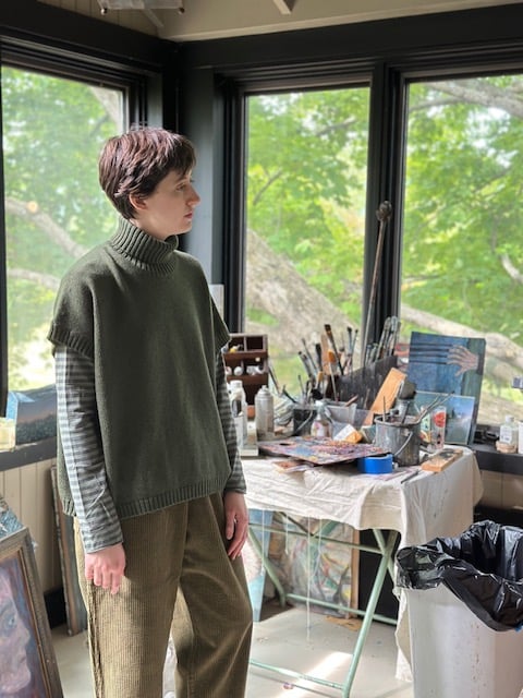 Image of Laboart F/W'25 SS T- Neck Sweater