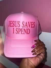 Image 1 of Jesus Saves Trucker Hat 