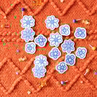 Image 2 of Blue Flowers Sticker Flakes