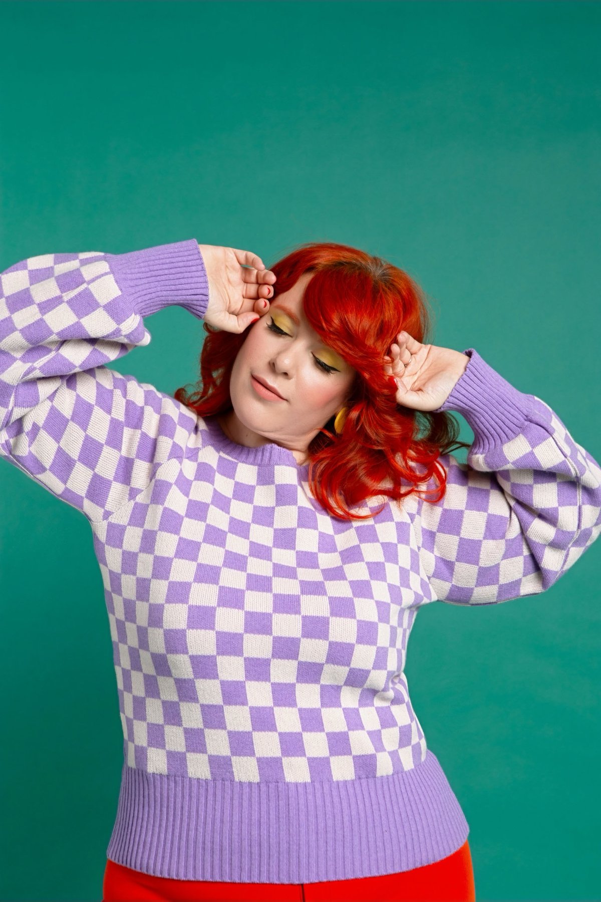 Image of Jersey malva y blanco