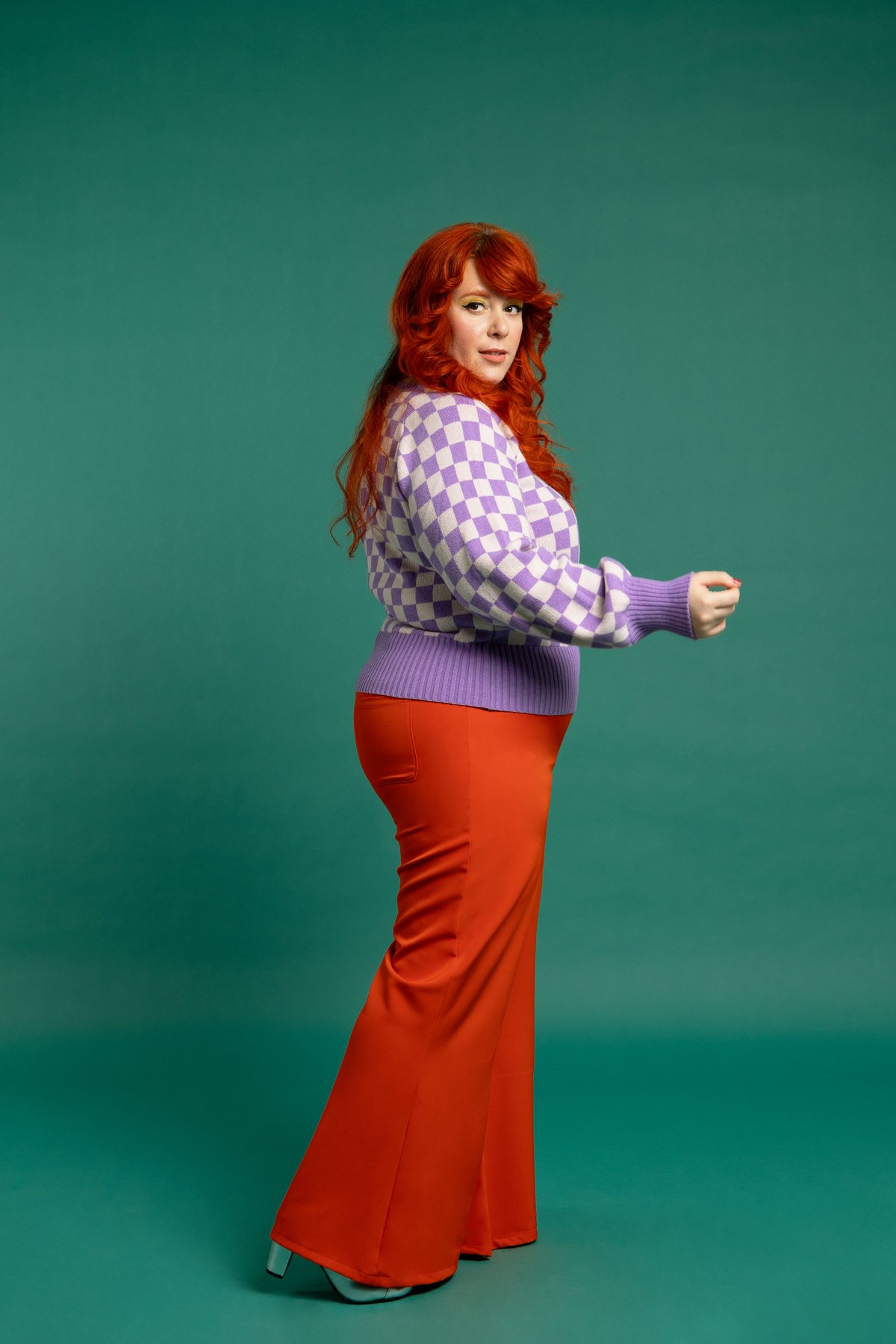 Image of Jersey malva y blanco