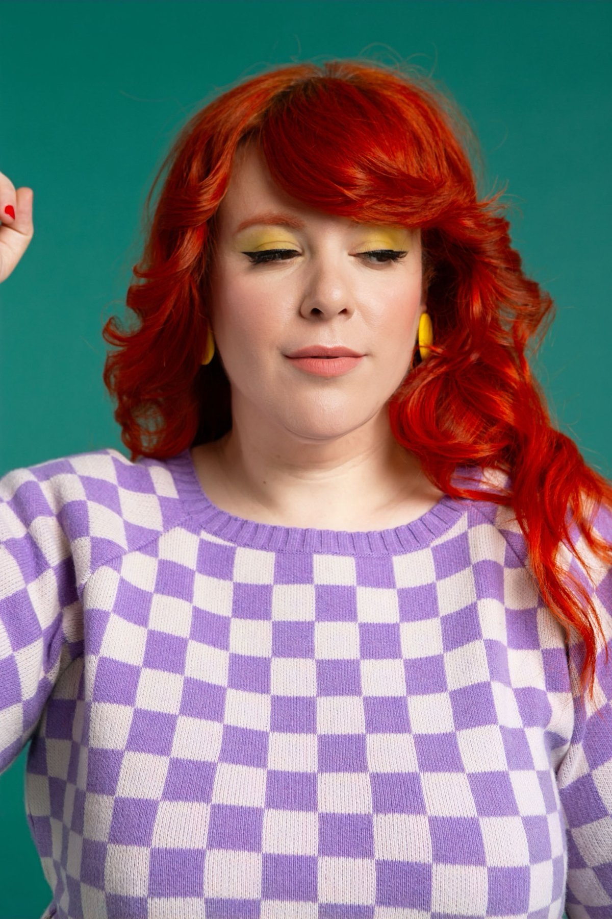 Image of Jersey malva y blanco