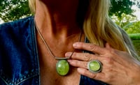 Image 2 of Prehnite Pendant Sterling Silver