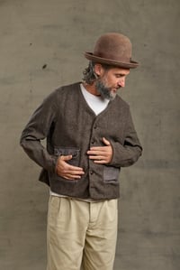 Image 18 of Capital Patchwork Jacket - Washed  brown