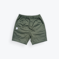 Cypress Green Canvas Shorts