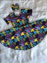 Image 3 of Sally halloween dress and bow.