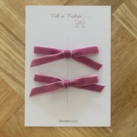 Bud Velvet Ribbon Bows