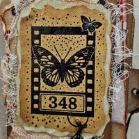 Image 2 of Foraged Fragments | Botanical Red Rubber Stamp Sheet for Junk Journaling (5 Stamps)