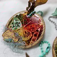 Image 3 of Foraged Fragments | Botanical Red Rubber Stamp Sheet for Junk Journaling (5 Stamps)