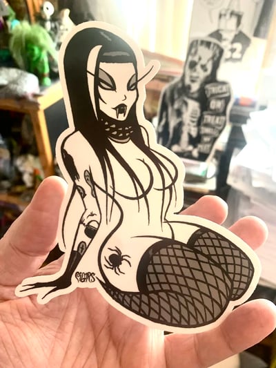 Image of NEW! Spiderella      - STICKER  