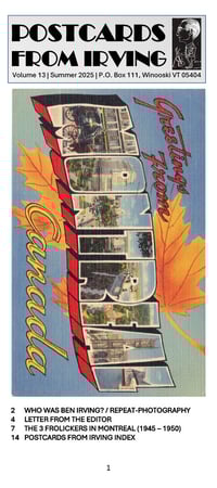 Postcards from Irving #13