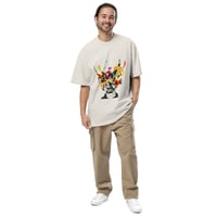 Image 6 of Frankenflower - Oversized Faded T-Shirt