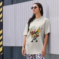 Image 1 of Frankenflower - Oversized Faded T-Shirt