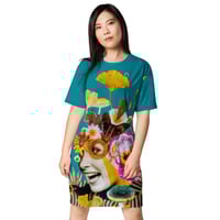 Image 5 of ONLY 2 AVAILABLE - Mizz Biloba - All Over Print T-Shirt Dress - Oversized Tee - TShirt Dress
