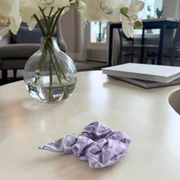 Image 1 of Erigeron Lilac Hair Scrunchie 