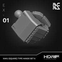 Image 1 of HDM+EX Kaku (Square Type) Hands Option Set A [EX-01]