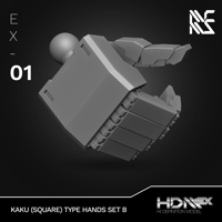 Image 1 of HDM+EX Kaku (Square Type) Hands Option Set B [EX-01]