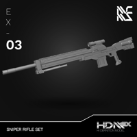 Image 1 of HDM+EX 1/100 Sniper Rifle Set [EX-03]