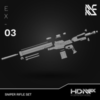 Image 3 of HDM+EX 1/100 Sniper Rifle Set [EX-03]