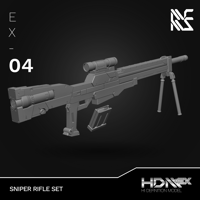 Image 2 of HDM+EX 1/144 Sniper Rifle Set [EX-04]