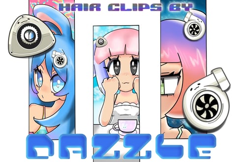 Image of (Pre-order) Car Turbo and Rotary Hair Clips