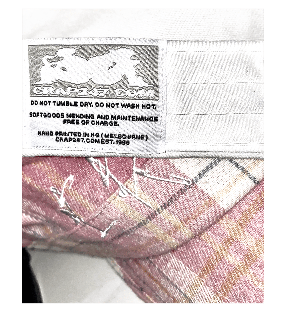 Ta¢ Hat (Faded Pink Plaid)