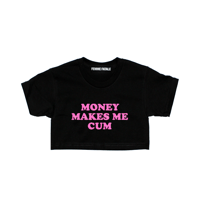 Image 1 of MONEY MAKES ME WET CROP-TOP