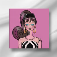 Chola Barbie signed canvas