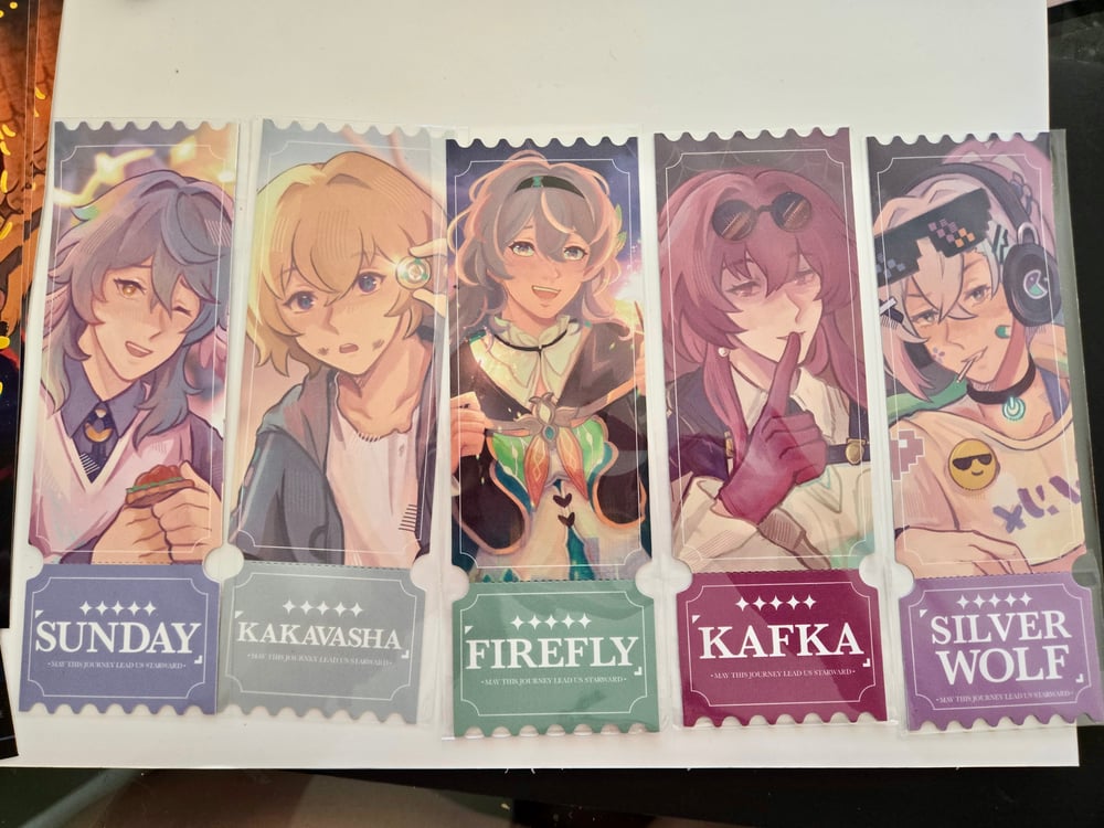 Image of [LEFTOVERS] HSR TICKET BOOKMARK GACHA