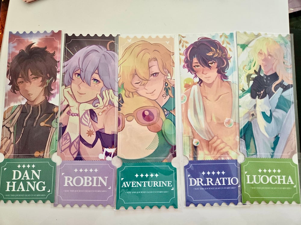 Image of [LEFTOVERS] HSR TICKET BOOKMARK GACHA