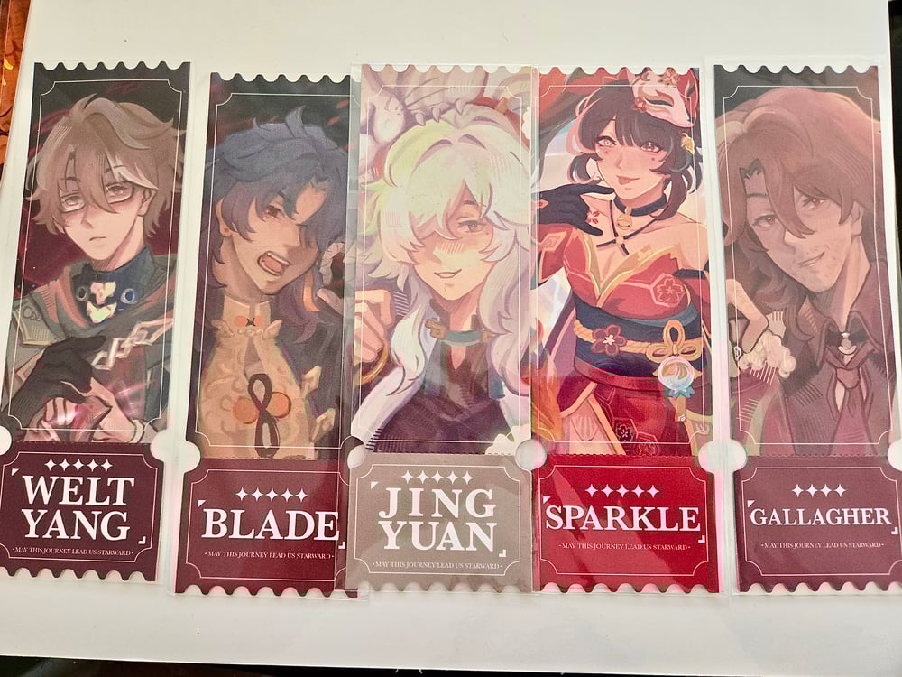 Image of [LEFTOVERS] HSR TICKET BOOKMARK GACHA