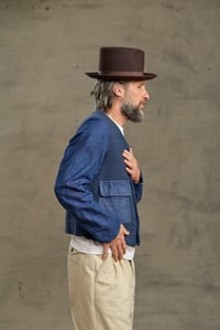 Image 2 of Capital Patchwork Jacket - Washed  blue