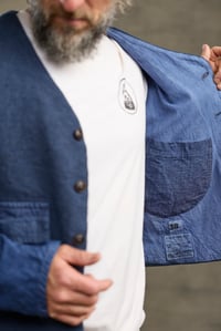 Image 14 of Capital Patchwork Jacket - Washed  blue