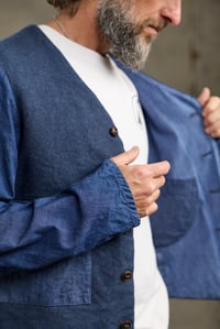 Image 15 of Capital Patchwork Jacket - Washed  blue