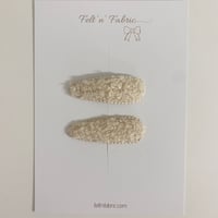 Teddy snap clips / Set of 2