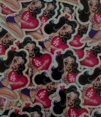 Selena Dulce loves LA stickers 