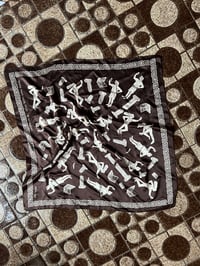 Image 1 of PFGV silk scarf BROWN