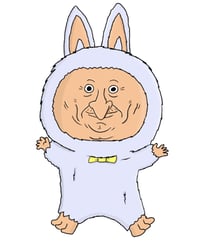 Mr. Boss labubu sticker