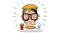 Neil Hamburger head sticker