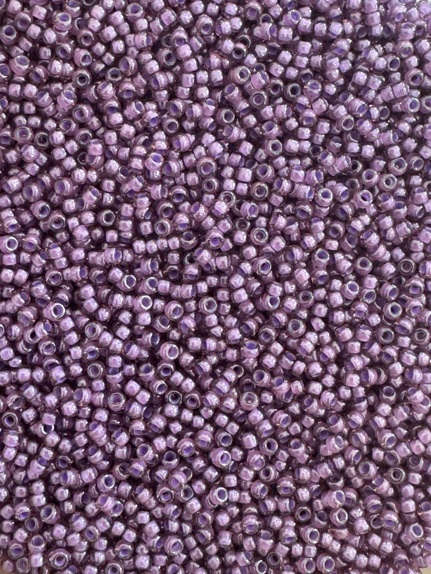 Fancy lined lavender, Miyuki seed beads