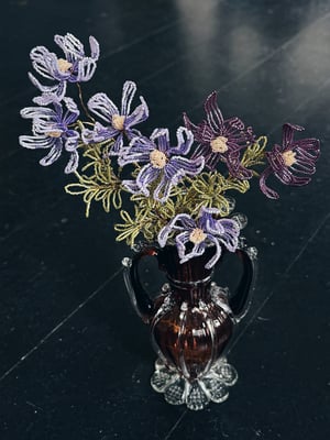 Delica _silverlined dyed purple