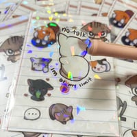 Image 2 of ꒰ Cat ꒱ Work - Sticker sheet
