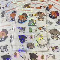 Image 3 of ꒰ Cat ꒱ Work - Sticker sheet