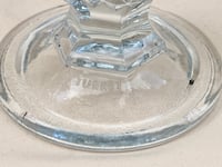 Image 8 of XXL Grande coupe à fruits / bonbons en verre vintage pointes de diamant -Pasabahce Turkey 