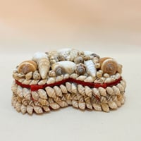 Image 5 of Boîte à bijoux en coquillage vintage en forme de coeur 1950–1960 Coffret 