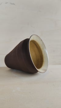 Image 1 of Wide Mouth Ochre Vase