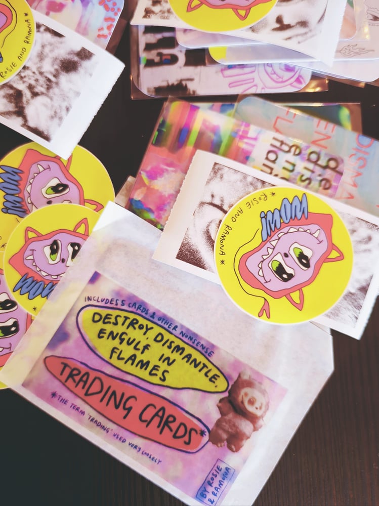 Image of DESTROY DISMANTLE ENGULF IN FLAMES Trading Cards