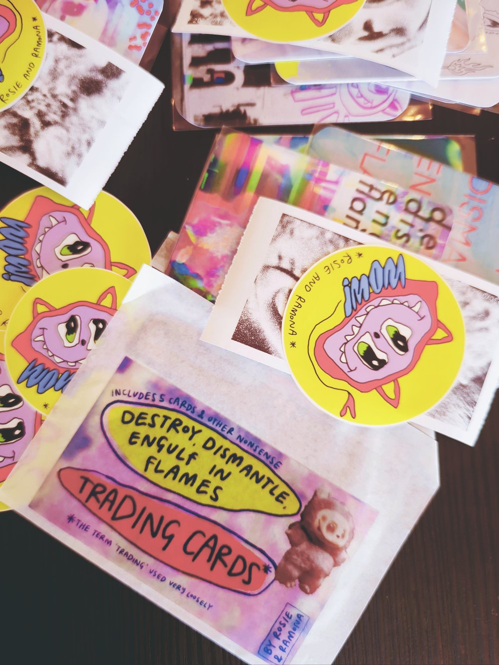 Image of DESTROY DISMANTLE ENGULF IN FLAMES Trading Cards