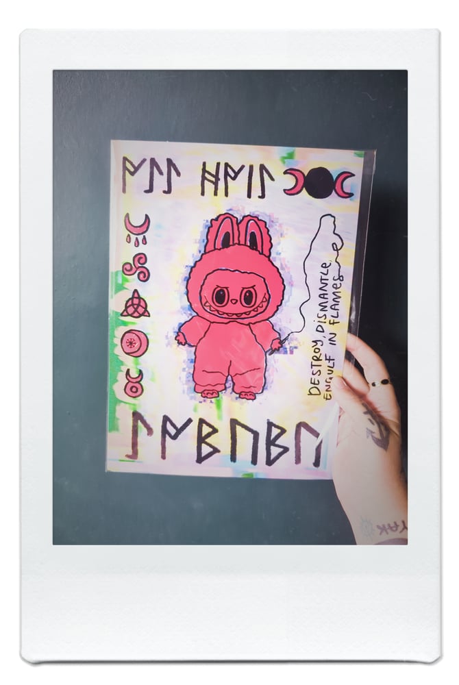 Image of DESTROY DISMANTLE RUNE PRINT A4