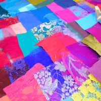 Image 4 of Lace, Mesh & Satin Snippets - Vibrant Mix